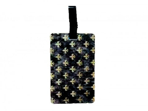 Fleur de lis luggage tag