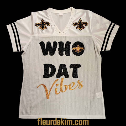 "Who D⚜️t" Vibes jersey white