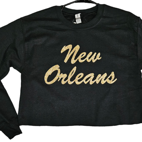 New Orleans fleece crop (oversized)