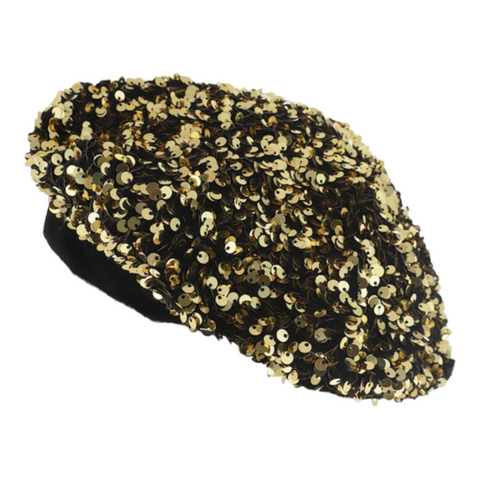 Sequin beret