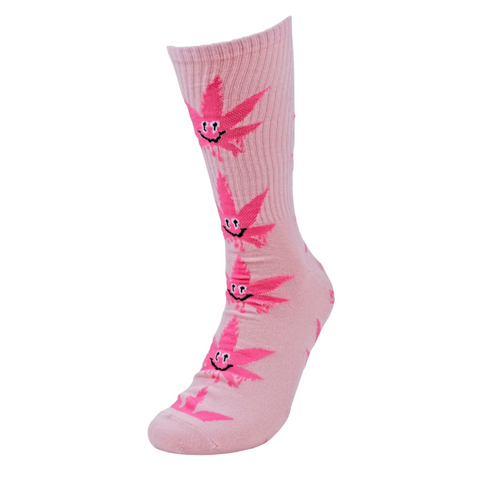 Pink Marijuana socks