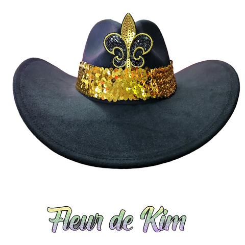 Suede like cowboy hat