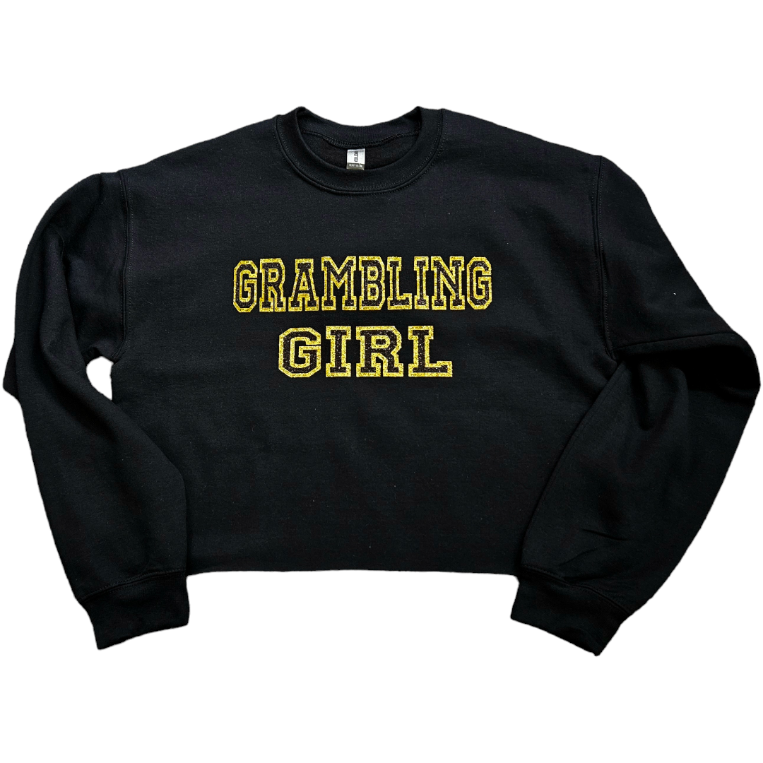 Grambling Girl oversized fleece crop