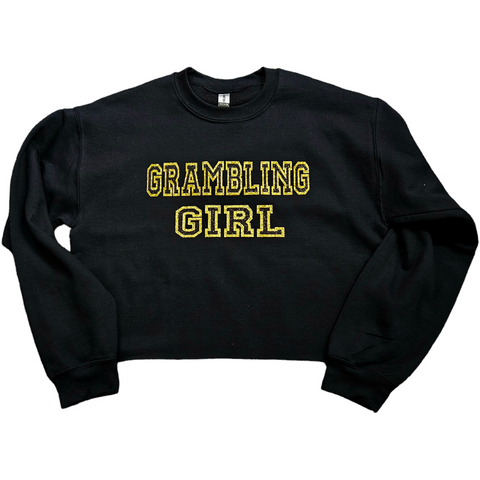 Grambling Girl oversized fleece crop