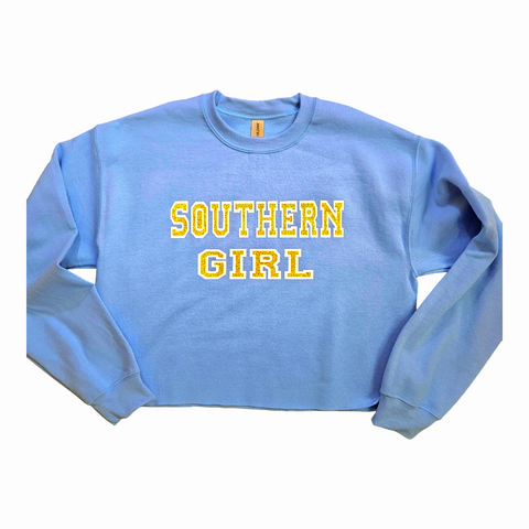 Southern Girl oversized fleece crop