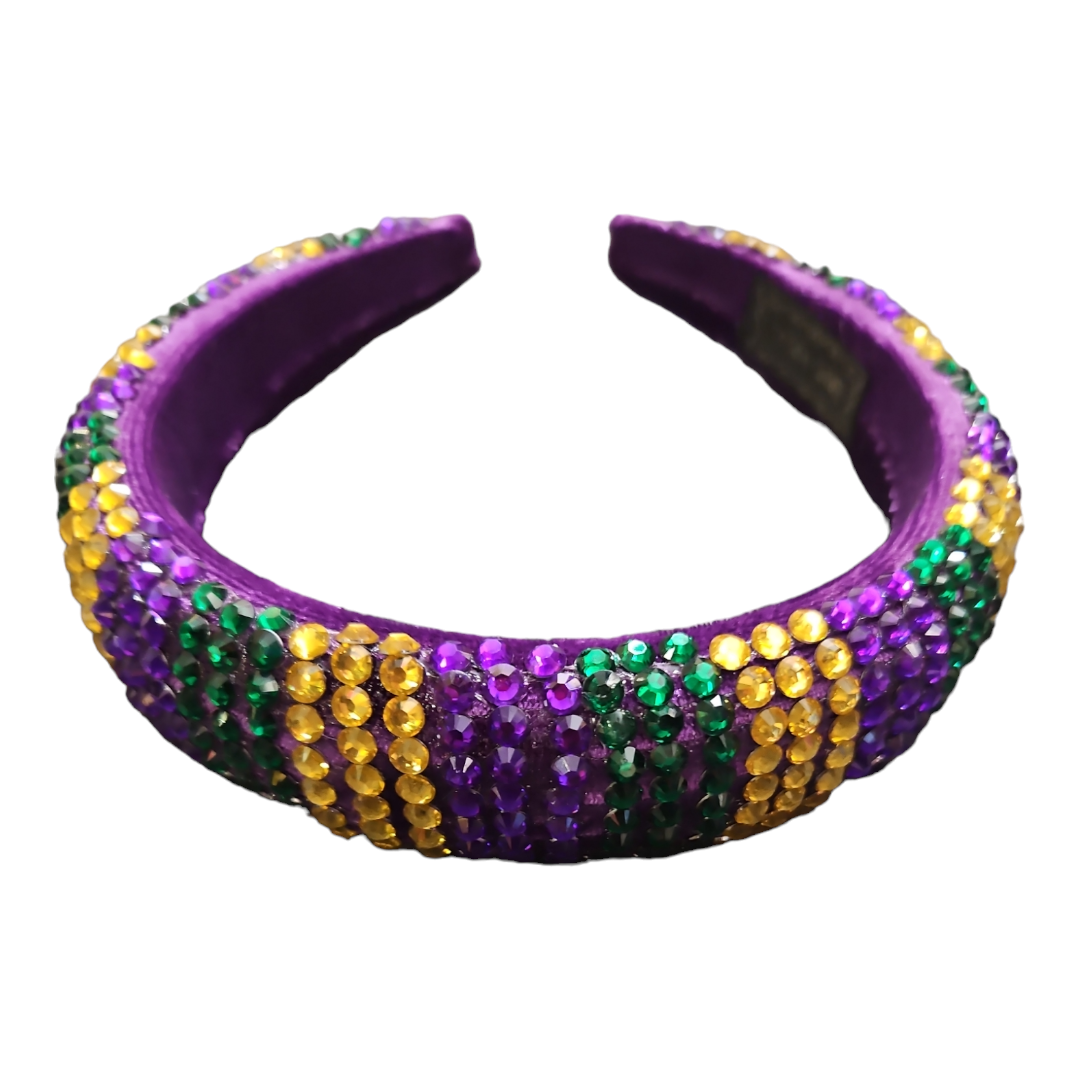 Mardi Gras bling headband