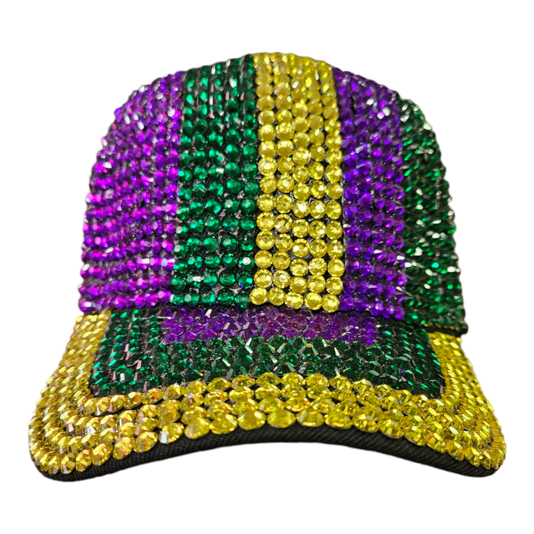 Bling Mardi Gras hat