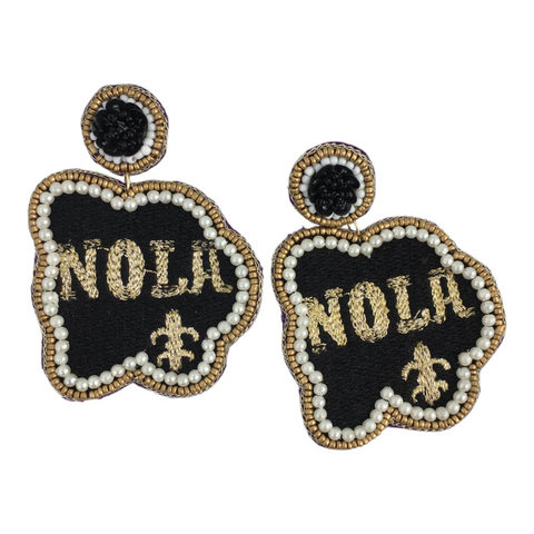 Large NOLA earrings