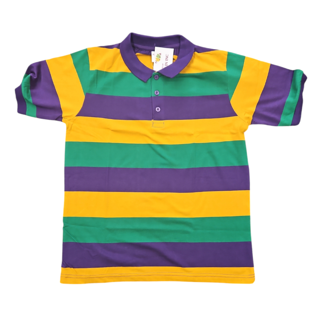 Mardi Gras striped shirt (unisex)