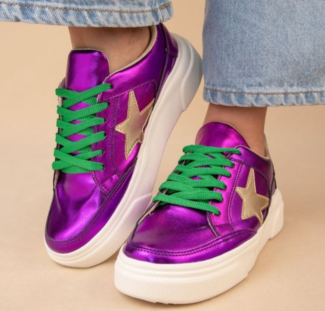 Mardi Gras sneakers style 1 shoes