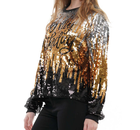 Long sleeve birthday sequin shirt