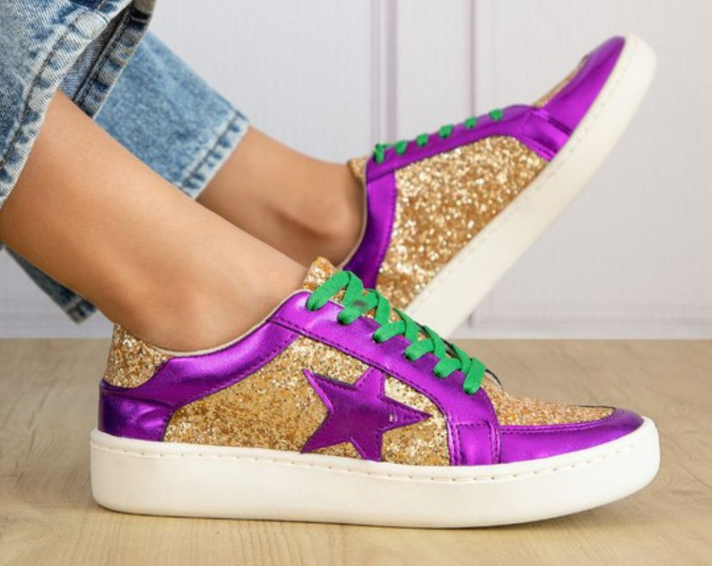 Mardi Gras sneakers style 3  shoes