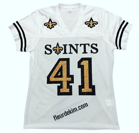 41 Bling Jersey white w/ 2 colors