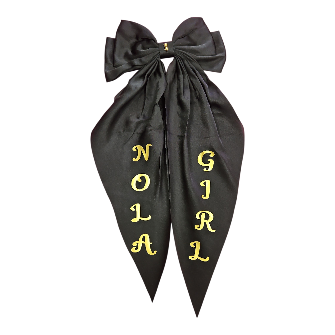 Nola Girl big satiny bow