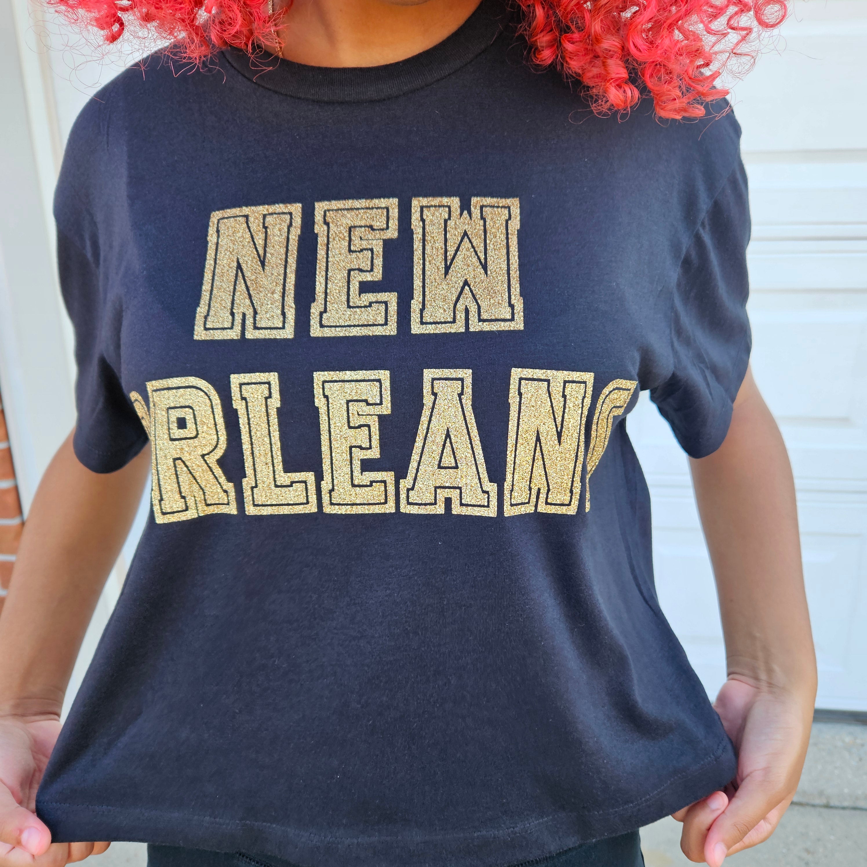 New Orleans crop black & gold