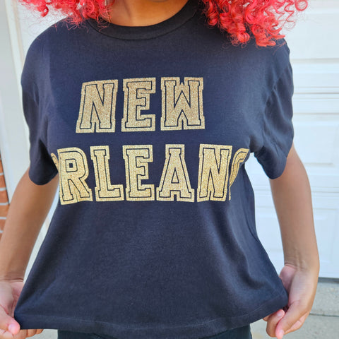 New Orleans crop black & gold