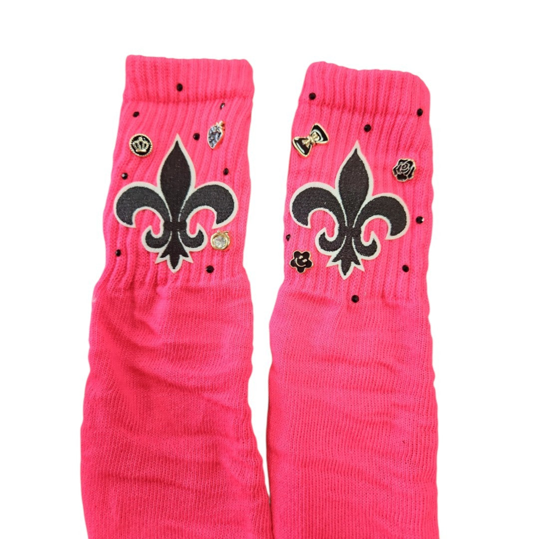 Pink charm socks