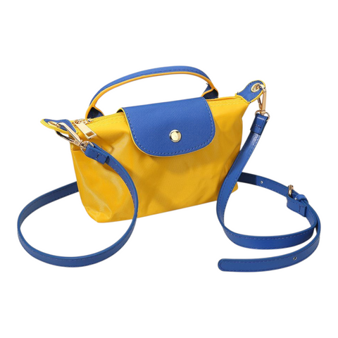 Small bag blue/yellow gold