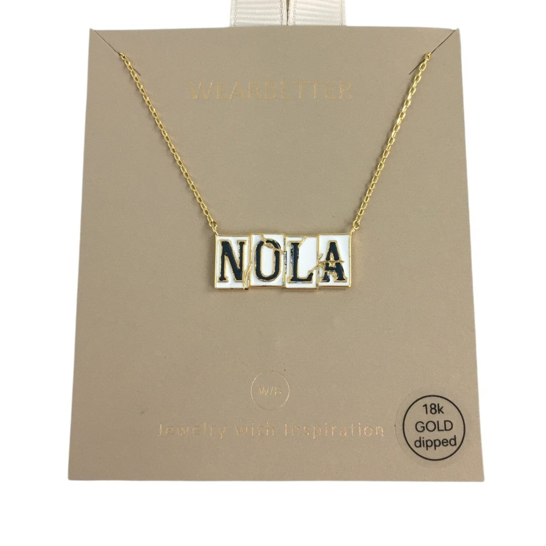 Nola tile necklace