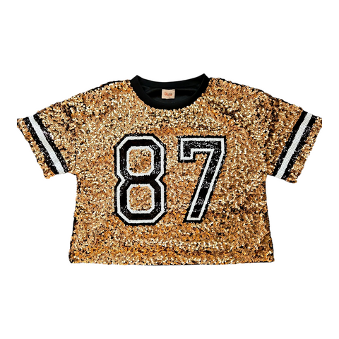 Sequin crop (plus size)