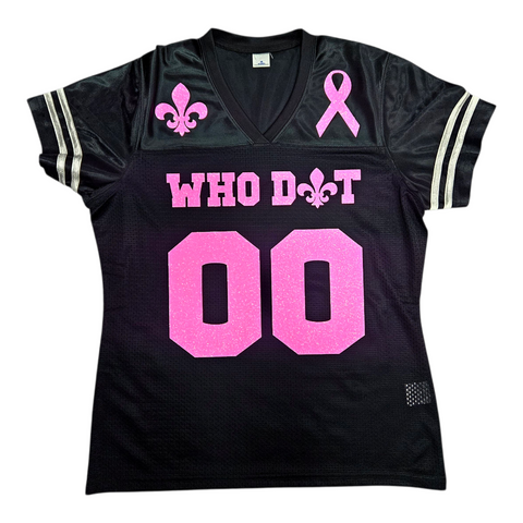 Hot Pink/black jersey (runs small; order 1 size up)