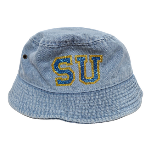 SU denim bucket hat