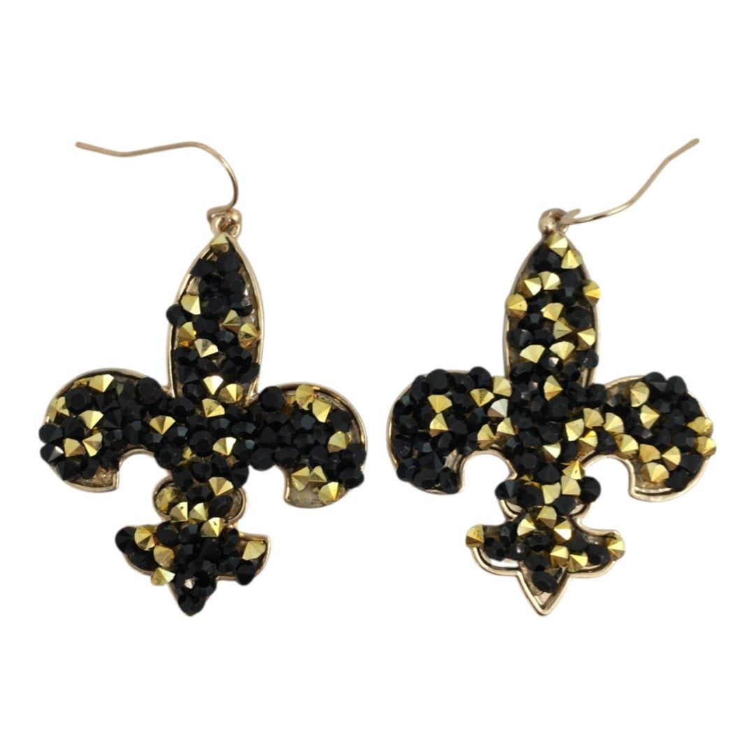 Stone fleur earrings