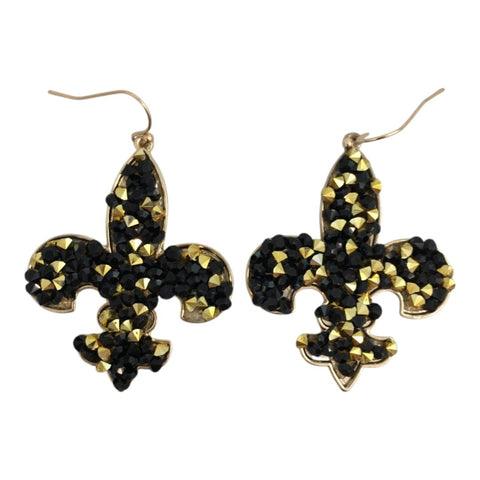 Stone fleur earrings