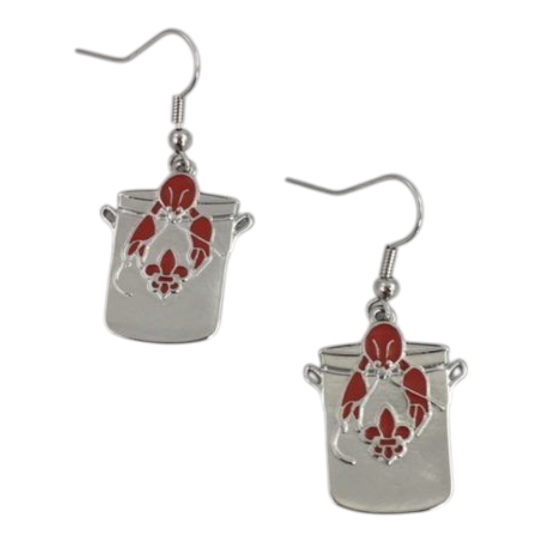 Crawfish Pot earrings