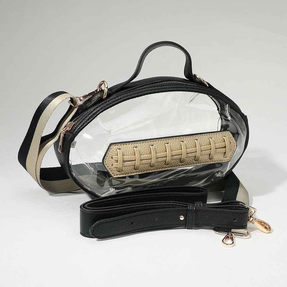 Football clear bag bl/gold