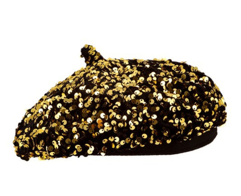 Sequin beret