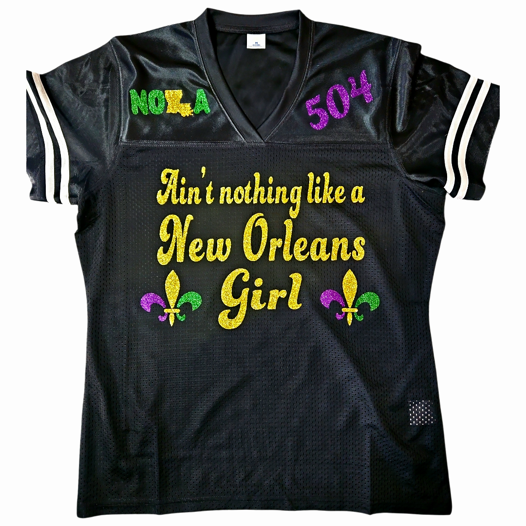 New Orleans girl Mardi Gras jersey *(see description)
