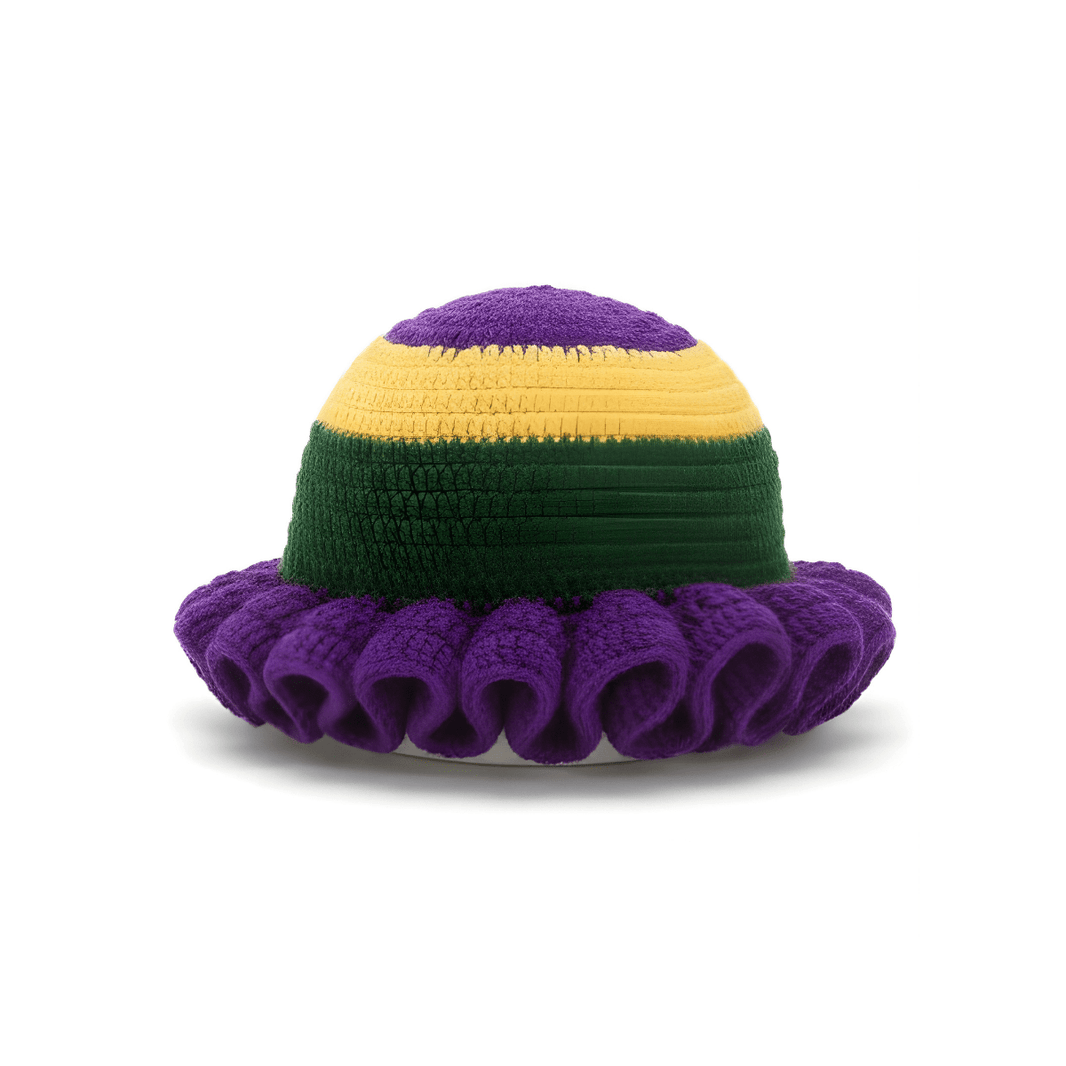 Crochet mardi gras hat