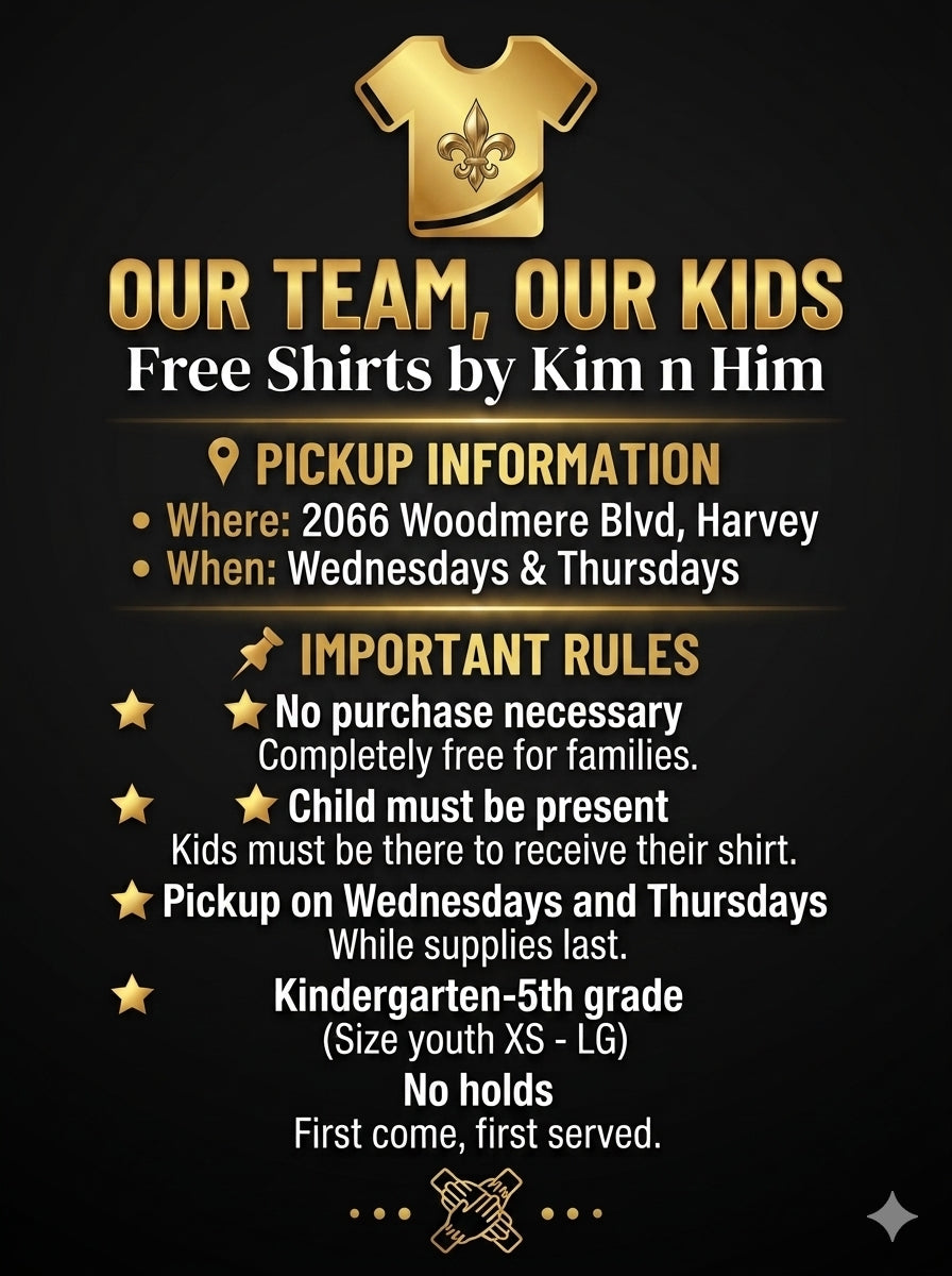 Help Support Our Team, Our Kids, Free shirts