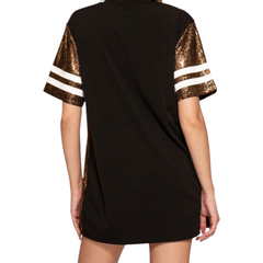 Lightweight gold sequin (front only) tunic