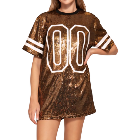 Lightweight gold sequin (front only) tunic