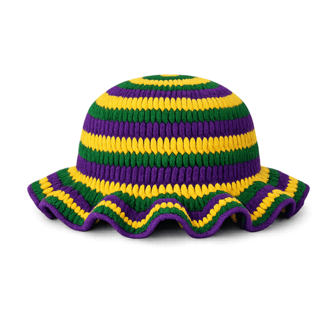 Crochet mardi gras hat 2