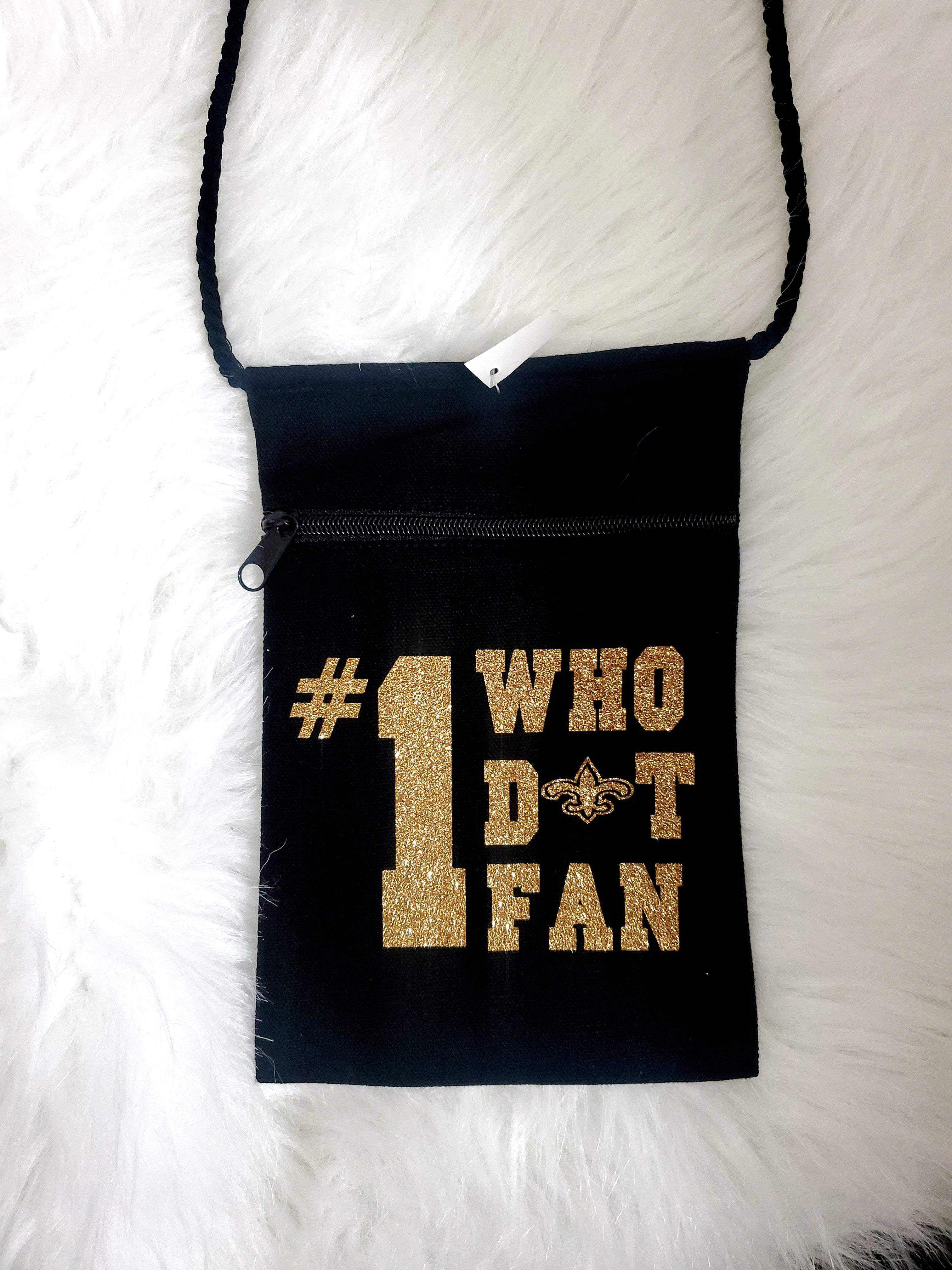 #1 fan canvas bag