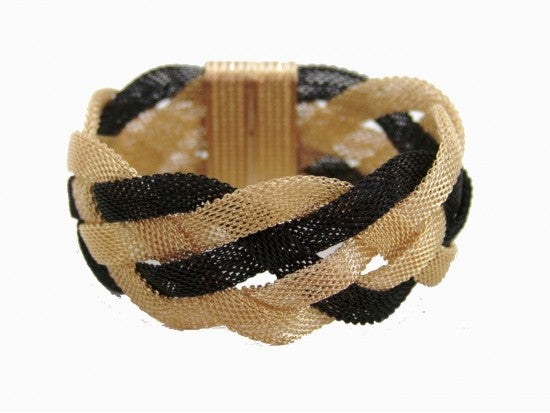 Mesh braided magnetic bracelet
