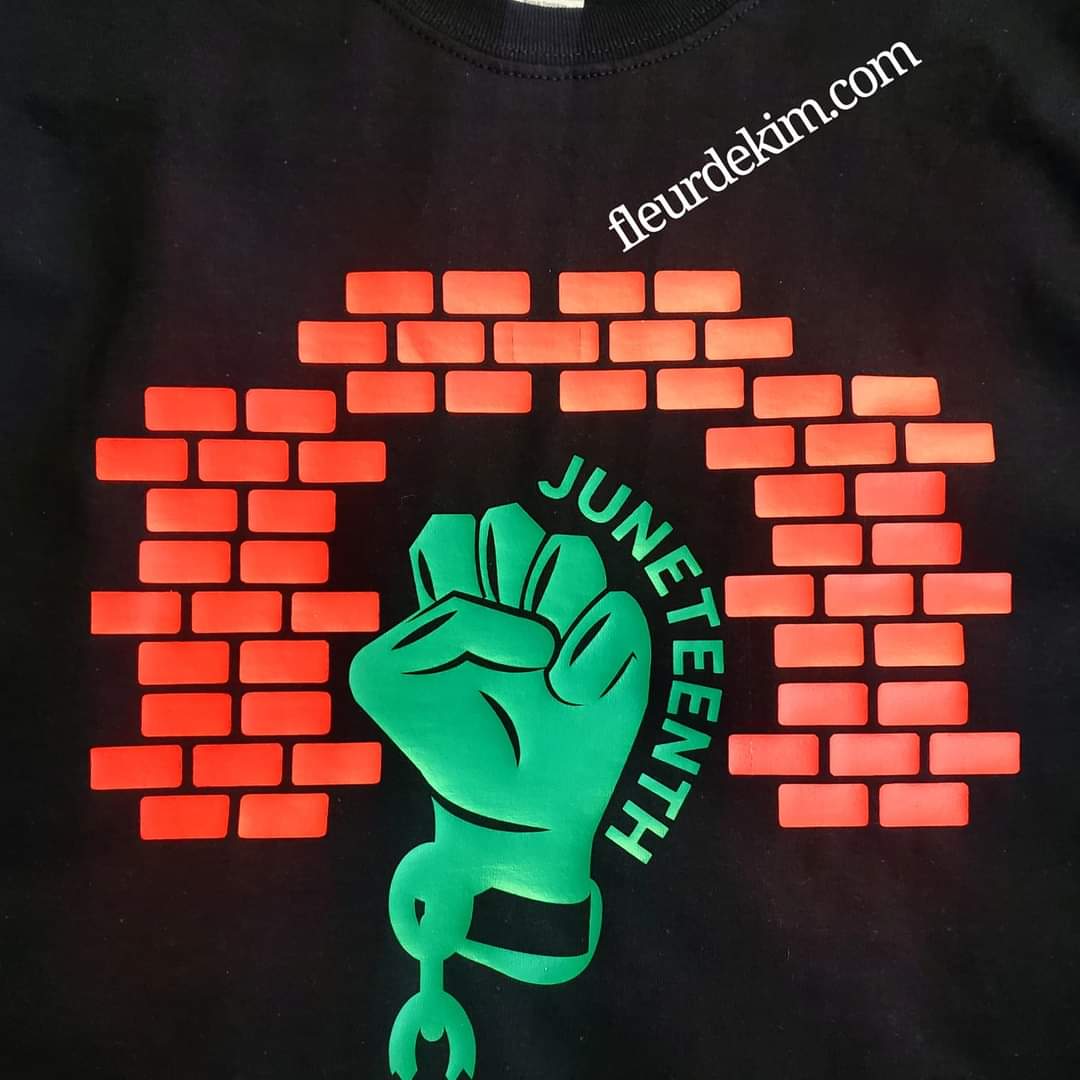 #Juneteenth shirts Men's (no glitter)