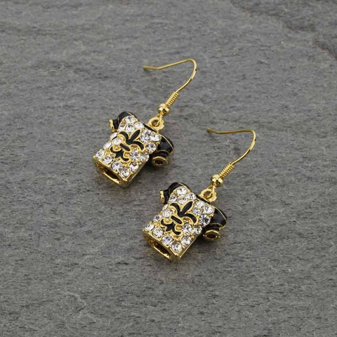 Jersey earrings gold