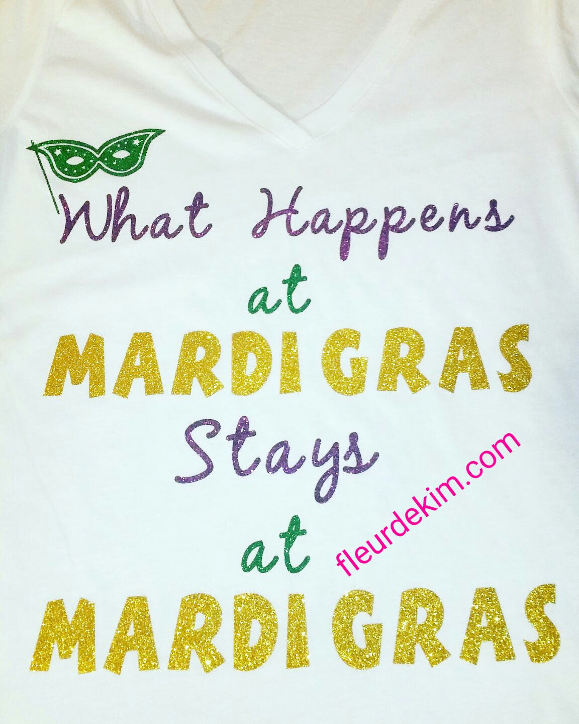 Mardi Gras tshirt "What Happens"