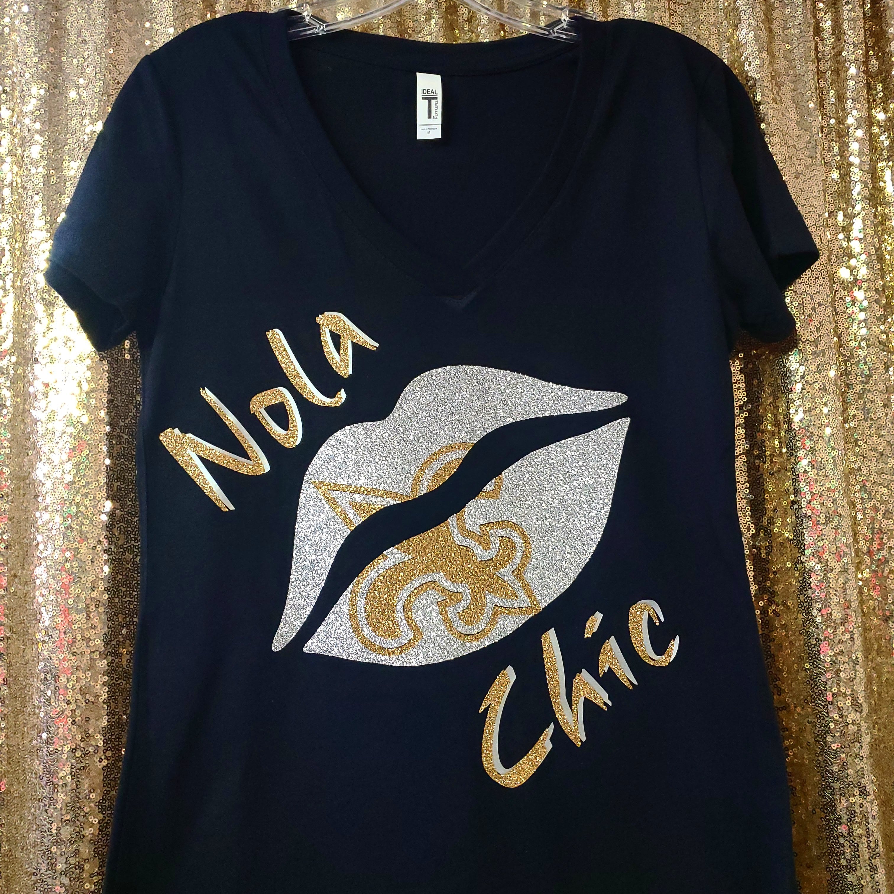 #Nola Chic shirts (silver n gold)