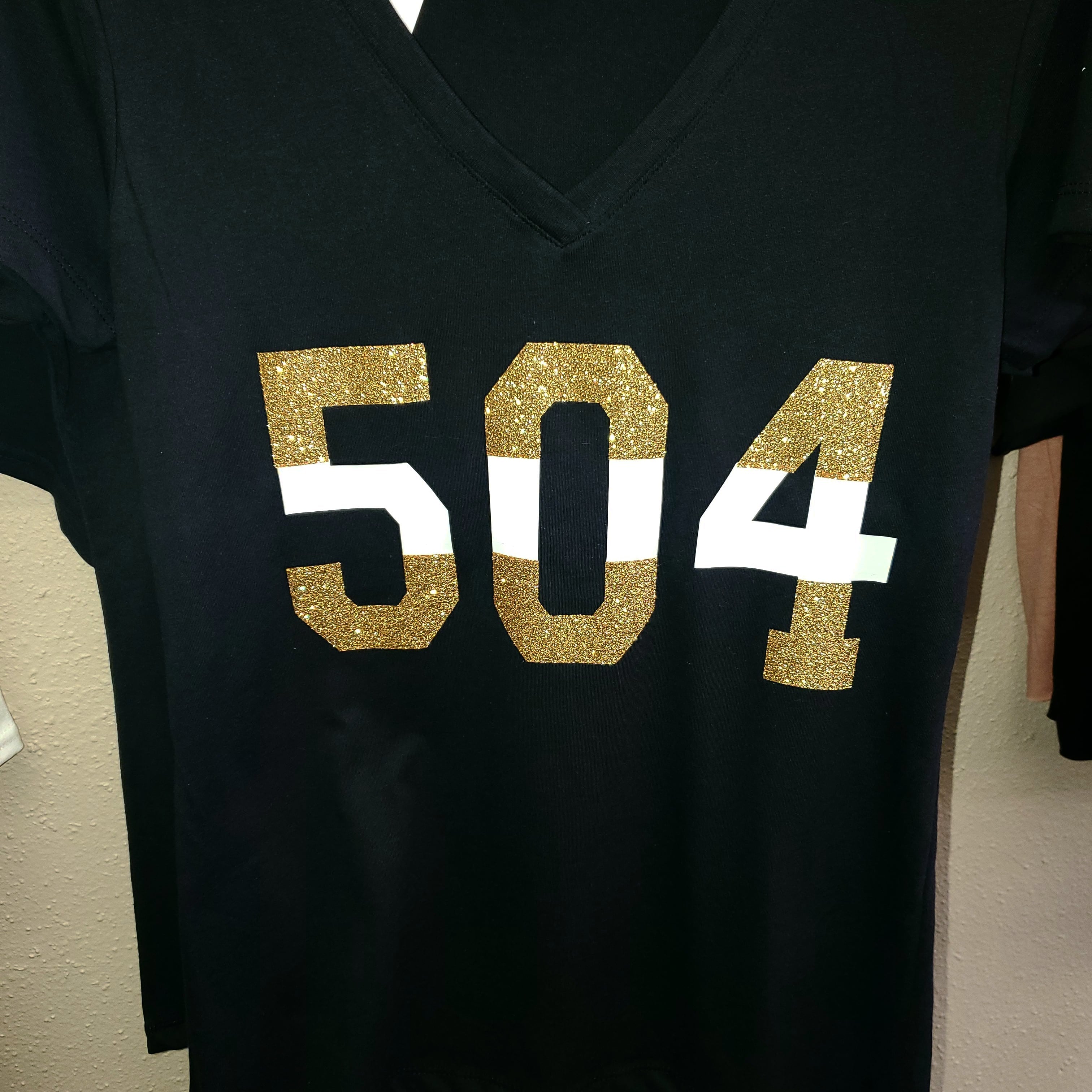 504  tshirt black (glitter)
