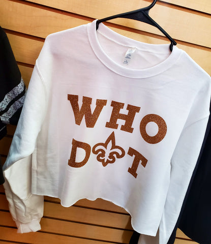 #whod⚜t sweatshirt oversized crop white