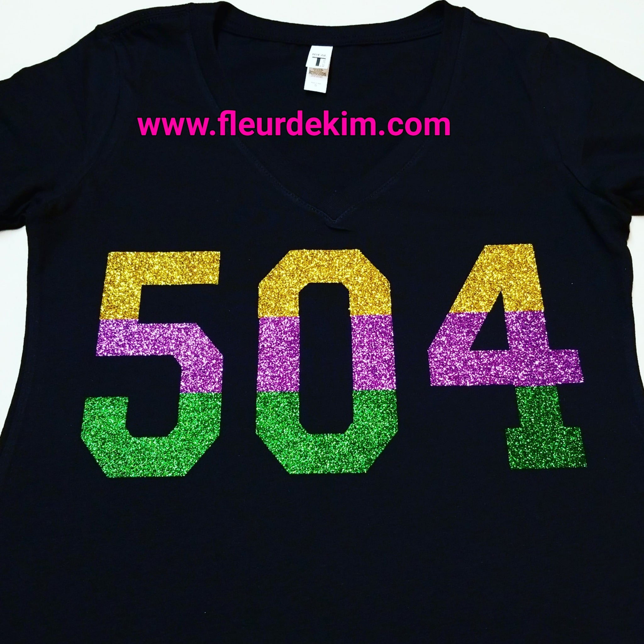 504  Mardi Gras tshirt (black)