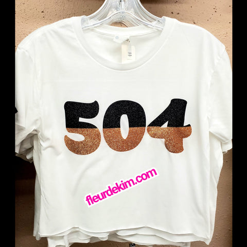 504  crop top white