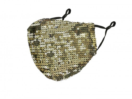 Gold sequin mask