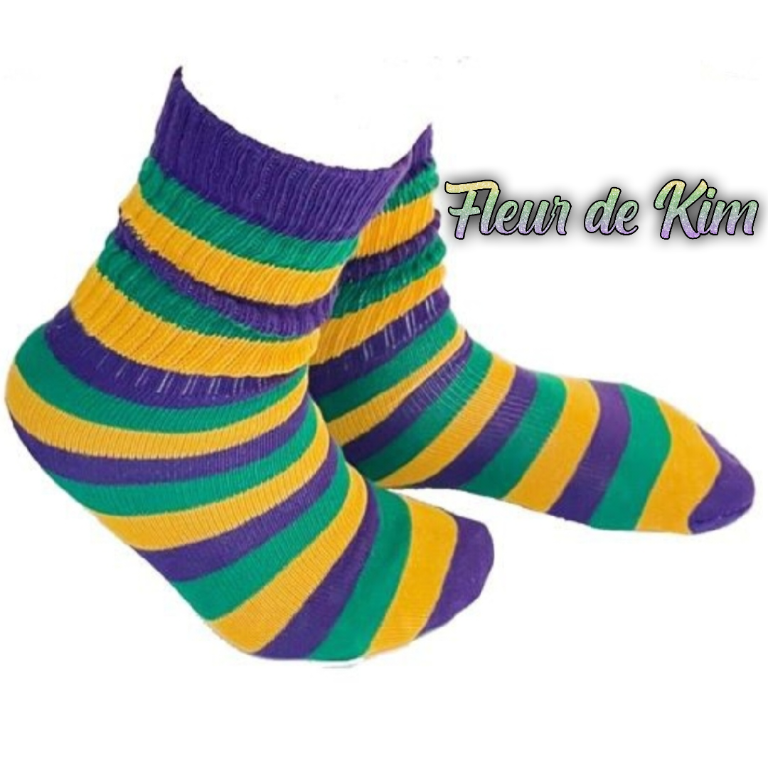 Mardi Gras socks