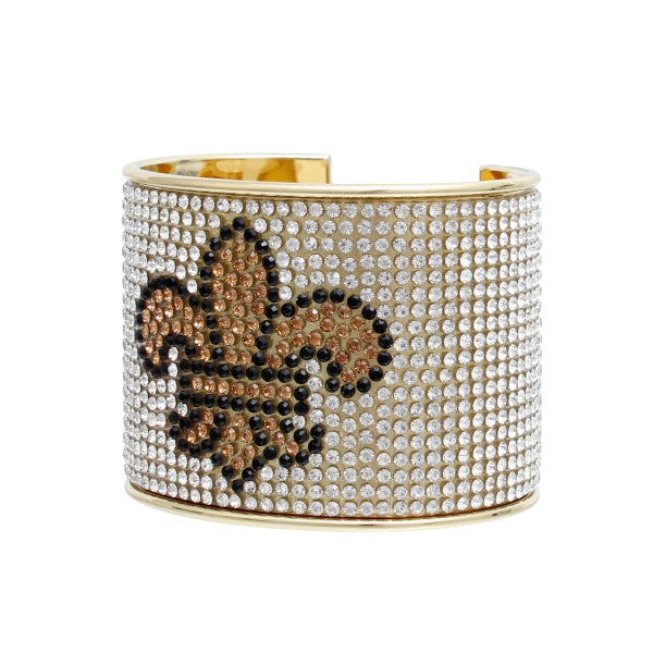 bling fleur cuff bracelet